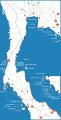 Карта Тайланда с островами