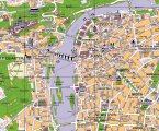 Карта исторического центра Праги