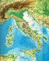 Умбрия на карте Италии