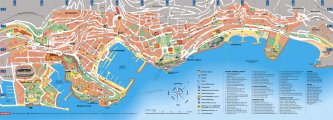 Туристическая карта Монако
