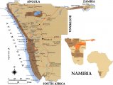 Туристическая карта Намибии