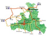 карта Зальцбургерланд