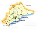 Бенальмадена на карте Коста Дель Соль