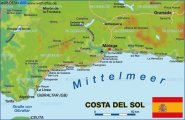 Торре-дель-Мар на карте Коста дель Соль
