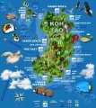 Туристическая карта Ко Тао