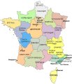 Карта провинций Франции
