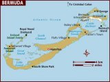 Карта Бермудских острово