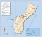 карта Гуам