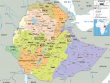 Политическая карта Эфиопии
