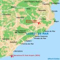 Тосса де Мар на карте Испании