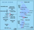 Остров на карте Мальдив