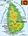 Коггала на карте Шри Ланки