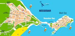карта курорта Несебр