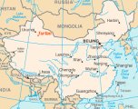 Турпан на карте Китая