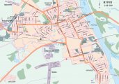 Карта города с улицами