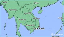 Камрань на карте Вьетнама