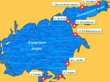 карта Азовское море