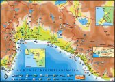 Карта Анталийского побережья Турции