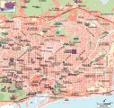 карта курорта Барселона