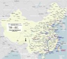 Карта высокоскоростных жд дорог Китая