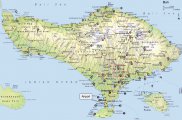 карта острова Бали