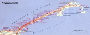 карта курорта Варадеро